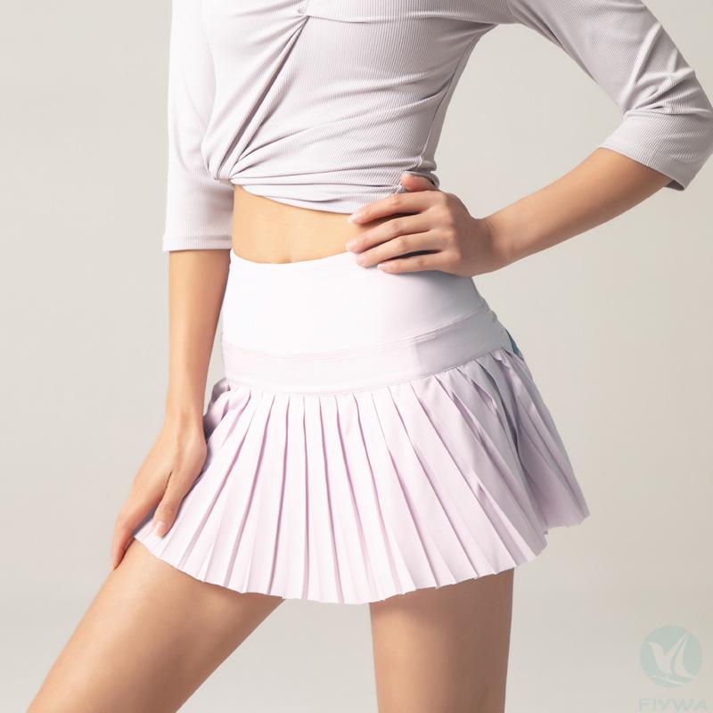 hot girls in short Dancing Golf Tennis Skirts sport skirt quick drying sexy white tennis skirt FLY-Q-001 - copy