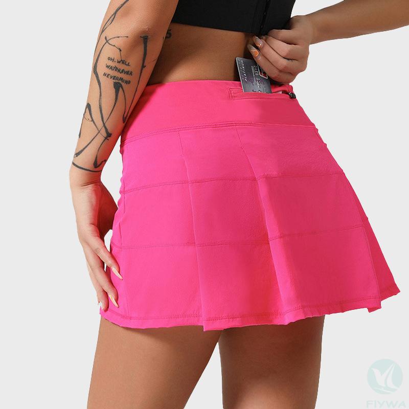 Pleated tennis skirt for women, versatile sports quick-drying anti-exposure short skirt, golf yoga skirt FLY-Q-010  - copy
