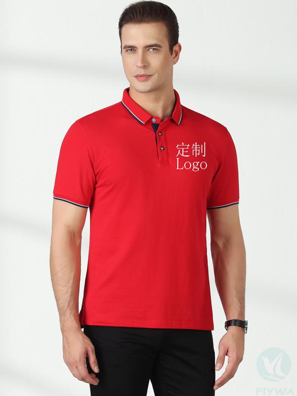 Golf pique polo shirt men's polo shirt light business short sleeve FLY-MT-006