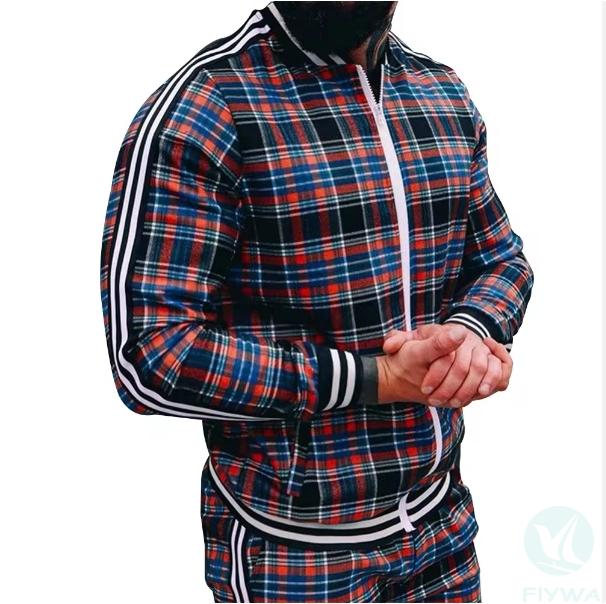 Customized High Quality Fitness Tracksuit Set Tech Fit Jogger Suit Blank Sports Men Jogger Sets sweatsuit FLY-MW-001